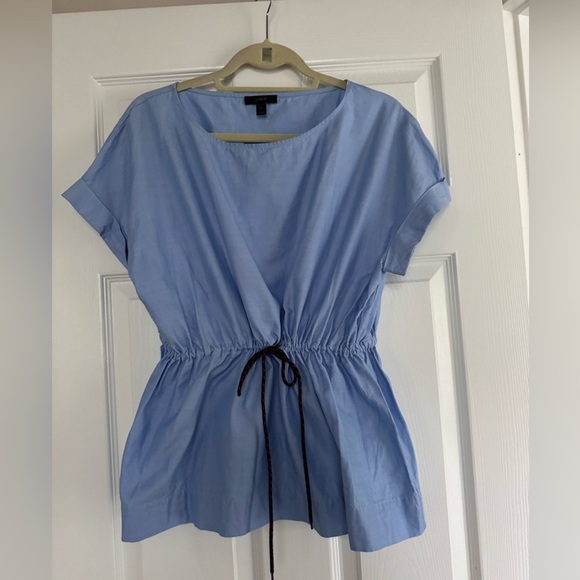 J. Crew Drawstring/cinch waist blouse size Medium - Picture 1 of 7